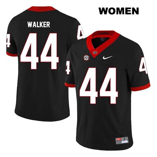 Georgia Bulldogs Women's Travon Walker #44 NCAA Legend Authentic Black Nike Stitched College Football Jersey BIW7056PK